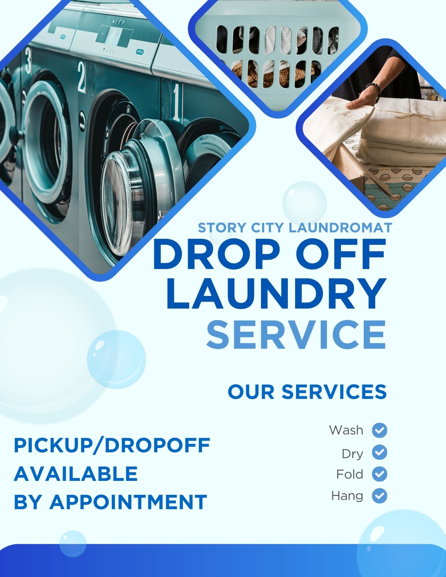 Drop off Laundry Flyer